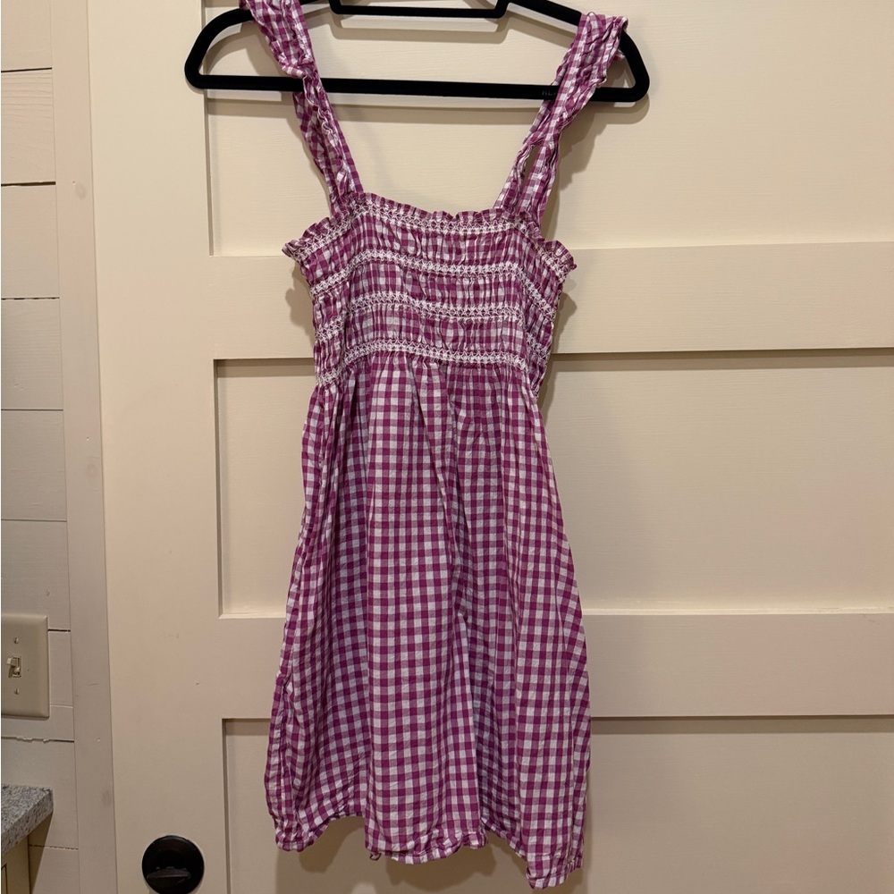 French Connection Pink Gingham Top
